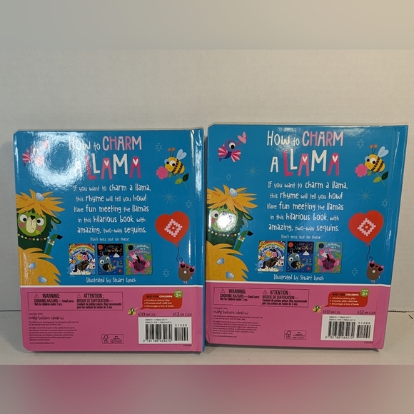 How to Charm a Llama" by Rosie Greening Sequins Board Book Bundle Set of 2 New - Picture 5 of 7